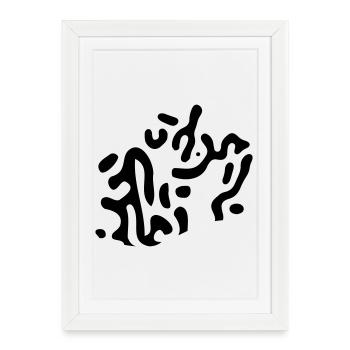 Modèle de Turing | Tigerlook | Graphique vectoriel - Affiche encadrée (27 × 37 cm) - blanc - Devant
