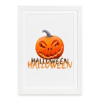 Halloween - Framed poster (27 × 37 cm) - white - Front