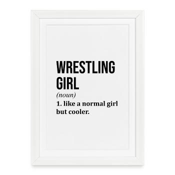 Wrestling Wrestling Wrestling - Framed poster (27 × 37 cm) - white - Front
