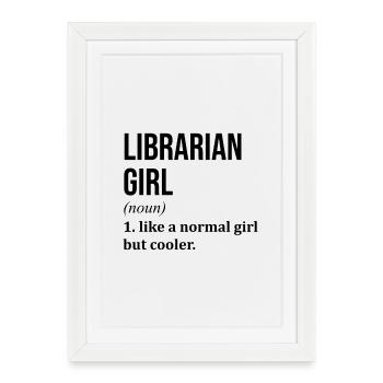Librarian Librarian Librarian - Framed poster (27 × 37 cm) - white - Front