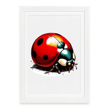 Ladybird - Framed poster (27 × 37 cm) - white - Front