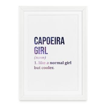 Capoeira Capoeira Capoeira - Affiche encadrée (27 × 37 cm) - blanc - Devant
