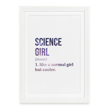 Science Science Science - Affiche encadrée (27 × 37 cm) - blanc - Devant