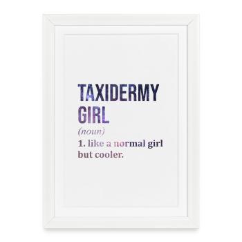 Taxidermie Taxidermie Taxidermie - Affiche encadrée (27 × 37 cm) - blanc - Devant