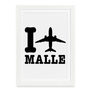 Majorca Holidays - Framed poster (27 × 37 cm) - white - Front
