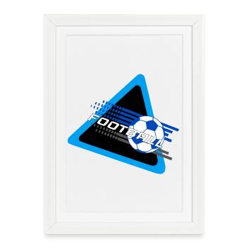 Football - Framed poster (27 × 37 cm) - white - Front