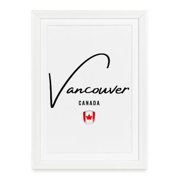 I love Vancouver, memory of Vancouver - Framed poster (27 × 37 cm) - white - Front