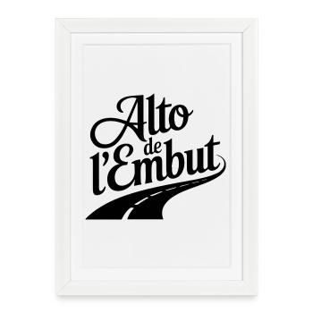 Alto de L’Embut Élégance Escalade Art - Affiche encadrée (27 × 37 cm) - blanc - Devant