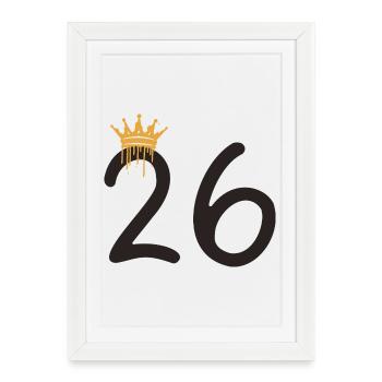 26 - Affiche encadrée (27 × 37 cm) - blanc - Devant