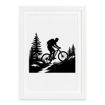 VTT VTT - Affiche encadrée (27 × 37 cm) - blanc - Devant