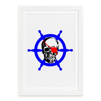 Pirate - Affiche encadrée (27 × 37 cm) - blanc - Devant