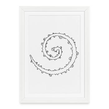 Spirale du cybersigilisme - Affiche encadrée (27 × 37 cm) - blanc - Devant