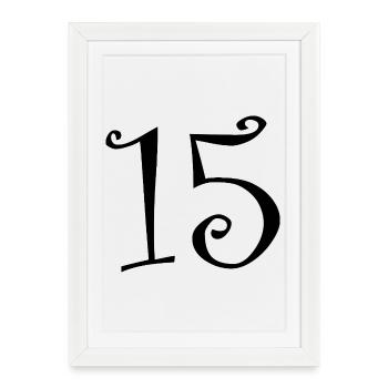 15. 15 ANS. 15e ANNIVERSAIRE. ANNIVERSAIRE 15 ANS. - Affiche encadrée (27 × 37 cm) - blanc - Devant
