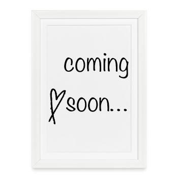 À venir Lettering - Affiche encadrée (27 × 37 cm) - blanc - Devant
