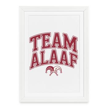 Équipe Alaaf - Carnaval de Cologne - Affiche encadrée (27 × 37 cm) - blanc - Devant