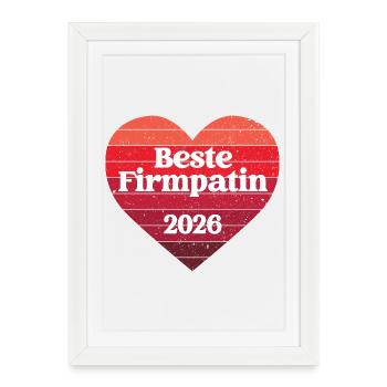 Parraine de confirmation 2026 Parraine de confirmation Meilleure tante parrainière - Affiche encadrée (27 × 37 cm) - blanc - Devant