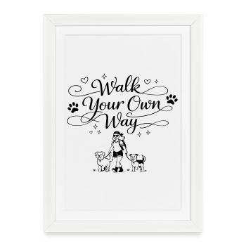 Suivez votre propre chemin - Affiche encadrée (27 × 37 cm) - blanc - Devant
