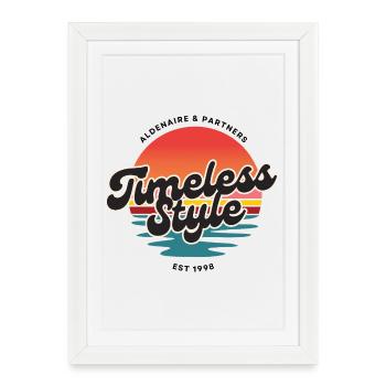 STYLE - Affiche encadrée (27 × 37 cm) - blanc - Devant