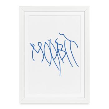 Idée de cadeau pour de vrais Moabites - Affiche encadrée (27 × 37 cm) - blanc - Devant