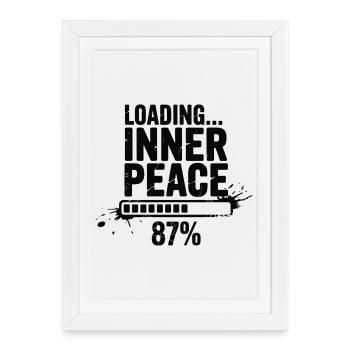 Loading Inner Peace - Sarcasm Stress Shirt - Framed poster (27 × 37 cm) - white - Front