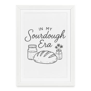 Pâtisserie pâtissière au levain à mon époque - Affiche encadrée (27 × 37 cm) - blanc - Devant