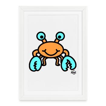 Cancer grand - Affiche encadrée (27 × 37 cm) - blanc - Devant