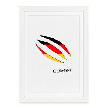 Germany Germany Flag - Framed poster (27 × 37 cm) - white - Front