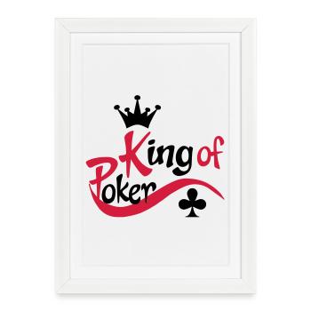 poker - Affiche encadrée (27 × 37 cm) - blanc - Devant