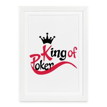 poker - Affiche encadrée (27 × 37 cm) - blanc - Devant