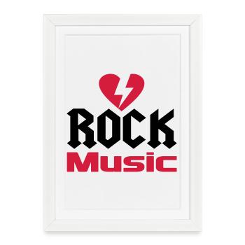 music - Framed poster (27 × 37 cm) - white - Front