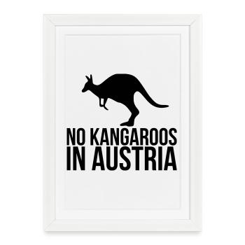 austria - Framed poster (27 × 37 cm) - white - Front