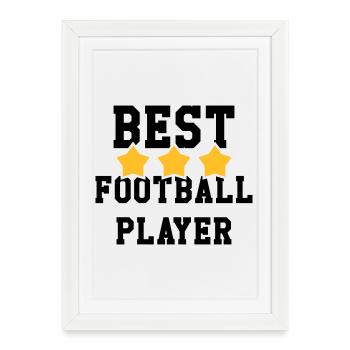 Football / Fußball / Soccer / Fútbol / Calcio - Affiche encadrée (27 × 37 cm) - blanc - Devant