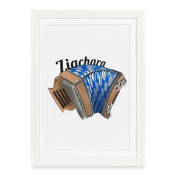 Zichara Bavaria sombre | ZiachON ! - Affiche encadrée (27 × 37 cm) - blanc - Devant