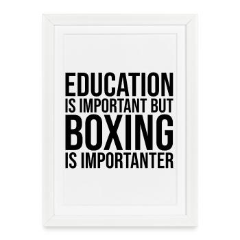 Boxing Boxing Boxing - Framed poster (27 × 37 cm) - white - Front