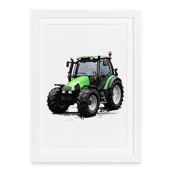 Agrotron 100 - Affiche encadrée (27 × 37 cm) - blanc - Devant