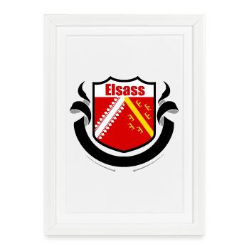 Elsass - Affiche encadrée (27 × 37 cm) - blanc - Devant