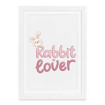 Cute Bunny Design for Kids - Framed poster (27 × 37 cm) - white - Front