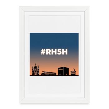 RH5H - Rudolfsheim-Fünfhaus - Affiche encadrée (27 × 37 cm) - blanc - Devant