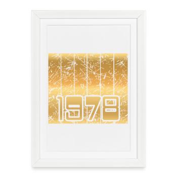 1978 - Affiche encadrée (27 × 37 cm) - blanc - Devant