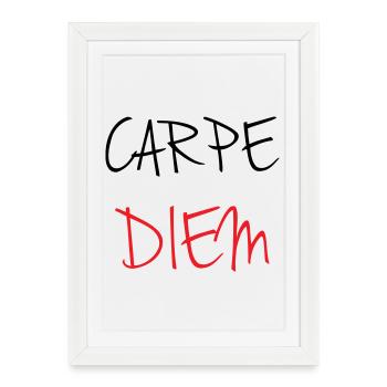 carpe_diem_nhy_5 - Affiche encadrée (27 × 37 cm) - blanc - Devant