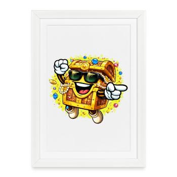 Golden Coffin Swag - Framed poster (27 × 37 cm) - white - Front