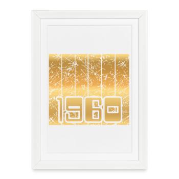 Domicile 1960 - Affiche encadrée (27 × 37 cm) - blanc - Devant