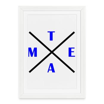 kreuz_team- - Affiche encadrée (27 × 37 cm) - blanc - Devant
