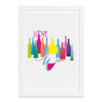 love_Wine_2 - Framed poster (27 × 37 cm) - white - Front