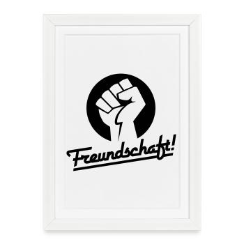 Friendship v.1 (color changeable) - Framed poster (27 × 37 cm) - white - Front