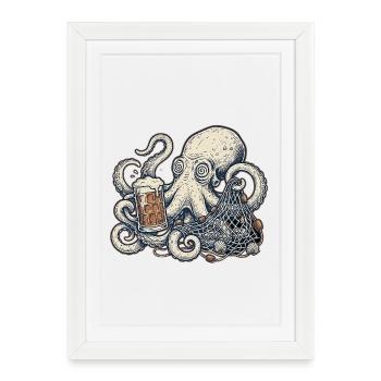 Fisherman's Pub - Framed poster (27 × 37 cm) - white - Front