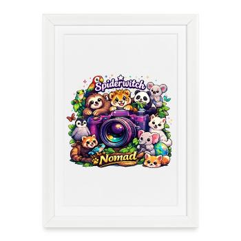 Photo Animaux - Affiche encadrée (27 × 37 cm) - blanc - Devant