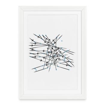Navigationskarte - Affiche encadrée (27 × 37 cm) - blanc - Devant
