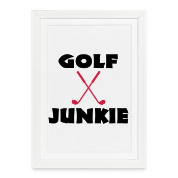 golf - Framed poster (27 × 37 cm) - white - Front