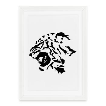 Tiger - Affiche encadrée (27 × 37 cm) - blanc - Devant